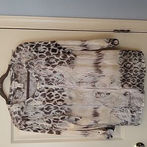 Chicos zenergy Zip up sweater